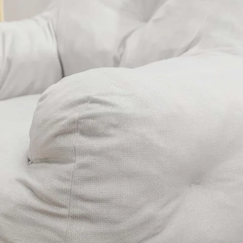 Vista 6 de Antetek Sillas puff para adultos y niños, moderna silla decorativa de tela de terciopelo ultra suave para sala de estar, dormitorio, apartamento