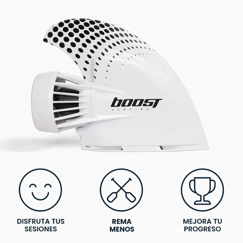 Vista 5 de Boost Surfing Fin - Motor Eléctrico para Tablas de Surf, SUPs y Kayaks. Aleta Eléctrica Ligera, Compacta y Sorprendentemente Resistente con Control