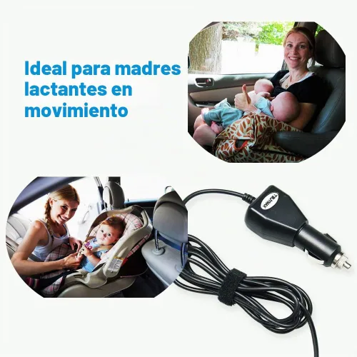Vista 6 de Adaptador de encendedor de vehículo de automóvil de 12 voltios para extractor de leche Spectra S1, S2 - Adaptador de corriente de repuesto