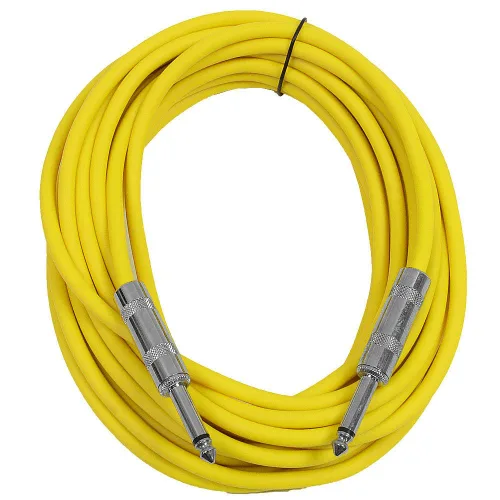 Vista 14 de Seismic Audio Cables para altavoces de guitarra, cables de guitarra TS de ¼”, negros, 2 pies