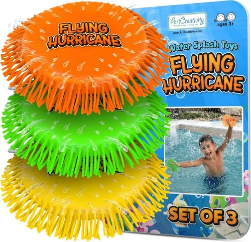Vista 11 de ArtCreativity Frisbees de agua suave para niños, discos deportivos suaves (paquete de 3), juguetes de agua de playa y juguetes de piscina