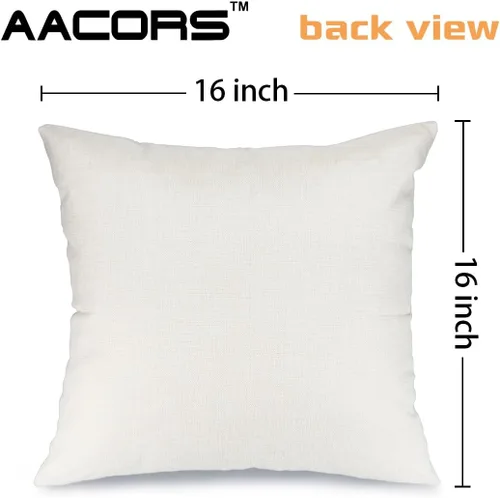 Vista 6 de AACORS AA601-16 - Funda de almohada de Halloween de 16 x 16 pulgadas, decoración de tela de murciélago de Jack-o'-Lantern, fundas de almohada