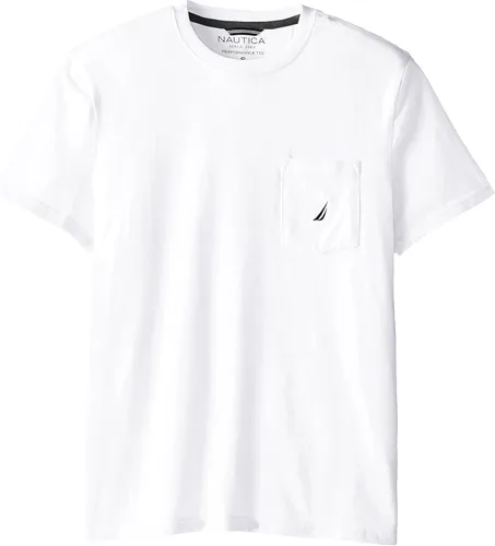 Vista 7 de Nautica Camiseta de manga corta con cuello redondo y bolsillo para hombre