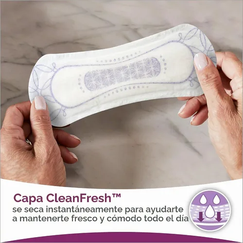 Vista 2 de Un artículo de los forros largos para incontinencia Poise de absorción muy ligera, 132 ct.