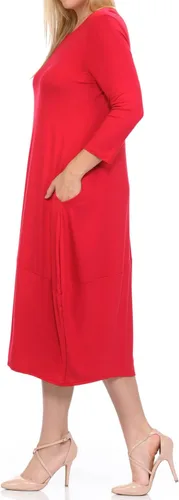 Vista 3 de Vestido de mujer tamaño extra grande Pastel de Vivienne con diseño de capullo
