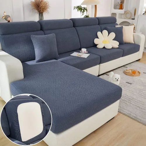 Vista 27 de Jonuiony Funda universal para sofá, funda de sofá resistente al desgaste, funda de sofá modular en forma de L, funda de diván separado para sofá