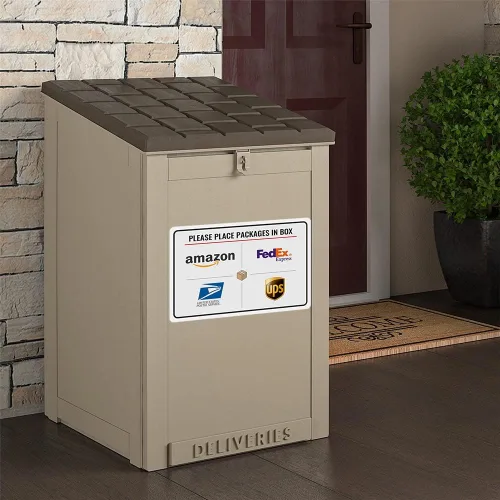 Vista 4 de Bestylez - Por favor coloque los paquetes en la caja, señal de entrega para uso en exteriores de 30 x 20 cm (025)