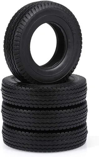 Vista 3 de GoolRC Neumáticos de goma para coche de remolque de 1/14 Tamiya Tractor Truck RC Climber Trailer