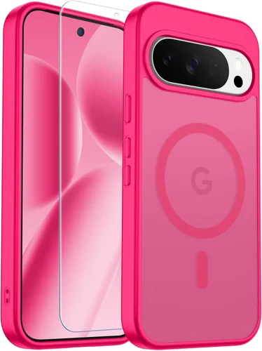 Vista 157 de SUPFINE Funda magnética para Google Pixel 10 Pro XL con protector de pantalla (imanes integrados) (protección contra caídas de grado militar)