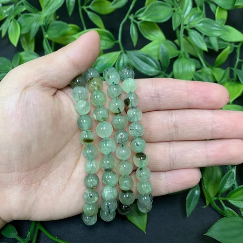 Vista 309 de Gem Avenue Handmade Round Bead Stretch Bracelet Unisex Natural Stone Beaded Jewelry for Men & Women, Elastic Wristband for Daily Wear