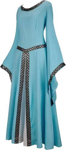 Vista 57 de Kranchungel - Vestidos renacentistas de estilo medieval/irlandés/campesino para mujer; disfraz de hada, para bailes
