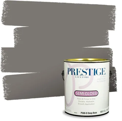 Vista 31 de PRESTIGE Paints - Pintura interior e imprimación en uno, 1 galón, cáscara de huevo, pimienta envejecida