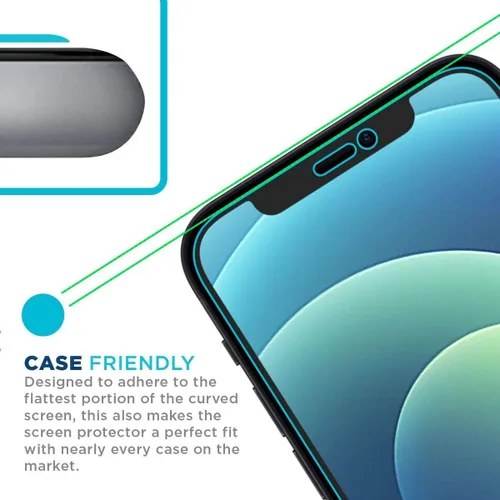 Vista 4 de Tech Armor Protector de pantalla para iPhone de 6.1 pulgadas, película transparente HD, máxima protección de pantalla, claridad cristalina, fácil