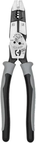 Vista 2 de Klein Tools J2159CRTP Alicates de corte lateral y juego de llaves hexagonales 70550, 11 tamaños SAE, herramienta de llave Allen plegable resistente