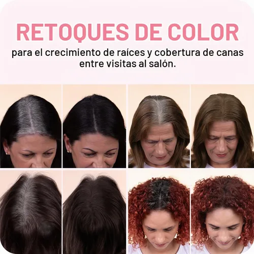 Vista 4 de Boldify - Polvo de línea capilar para retoques de raíz, color marrón ceniza, 0.14 oz Marrón cenizo