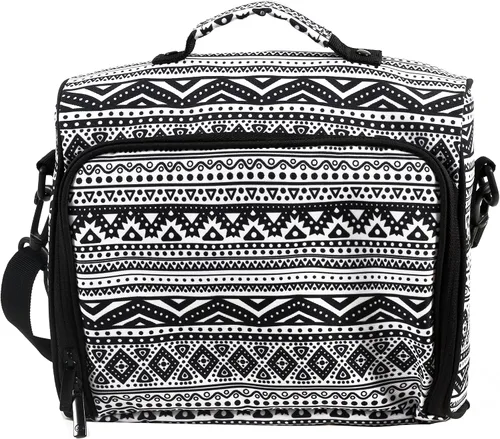 Vista 16 de J World New York Casey - Lonchera pequeña para adultos. Lonchera aislada de tamaño mediano para niños, color negro, 9.5 x 10 x 3.5 pulgadas