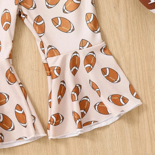 Vista 4 de Lamuusaa Traje de fútbol para niña pequeña, sin mangas, con tirantes, overoles acampanados, talla 6M-4T