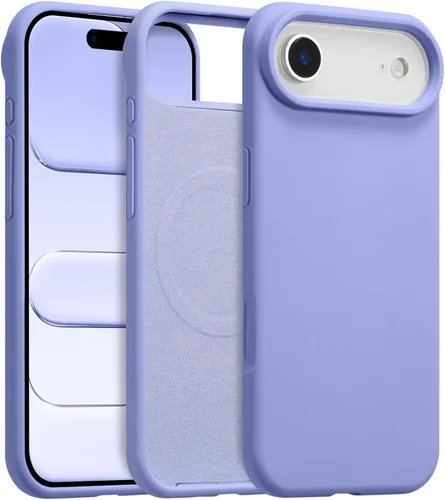 Vista 377 de Funda magnética de silicona para iPhone 13 Pro, color blanco antiguo [Compatible con Magsafe] [Forro de microfibra suave antiarañazos], funda
