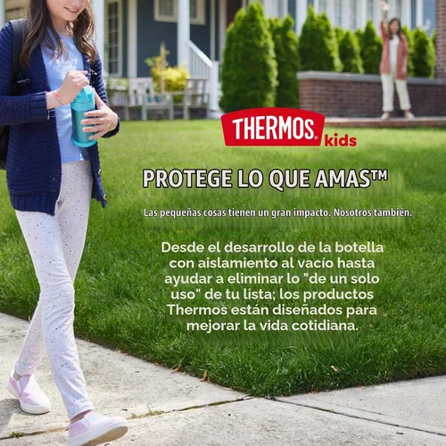 Vista 7 de THERMOS FUNTAINER - Botella aislada al vacío de acero inoxidable de 16 onzas con tapa ancha de boquilla, MINECRAFT (paquete de 6)