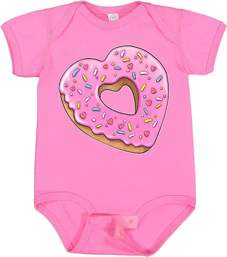 Vista 20 de inktastic Body de bebé con forma de corazón con glaseado rosa y chispas
