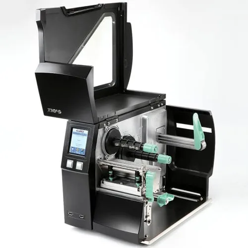Vista 3 de Godex ZX1200i, 203 ppp, Impresora de transferencia térmica, 10 IPS, USB, RS232, Ethernet, pantalla táctil a