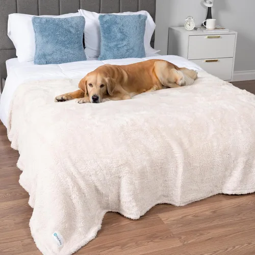 Vista 14 de PetAmi Manta de felpa suave para perros y gatos, pequeña de 24 x 32