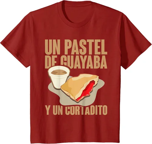 Vista 37 de Funny Cuban Coffee Guayaba Guava Breakfast T Shirt T-Shirt Asphalt Grey