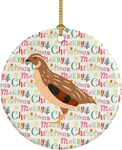 Vista 39 de Caroline's Treasures Adorno de cerámica de avestruz común para árbol de Navidad, decoración colgante para el hogar, Navidad, vacaciones, fiesta