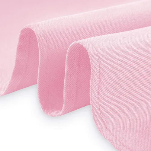 Vista 3 de Lann's Linens - Mantel rectangular de tela de poliéster de primera calidad para bodas, banquetes y restaurantes Rosa