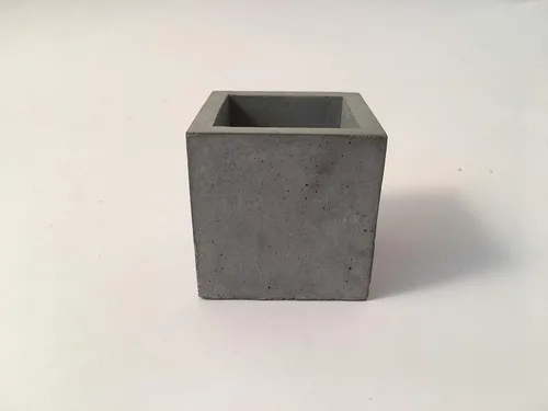 Vista 4 de Silicone mold 2" Small Cube Tray Storage Box Jewelry Box Geometric Mould Cast Concrete Plaster Succulent Candle Holder Square
