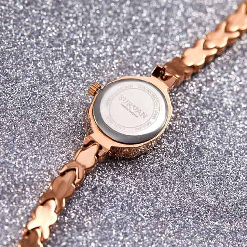 Vista 7 de SURVAN WatchDesigner Womens Watch Japanese-Quartz Fashion Wrist Watches for Women 18k Yellow Gold Ion-Plated Rose Gold Tone Stainless Steel Strap