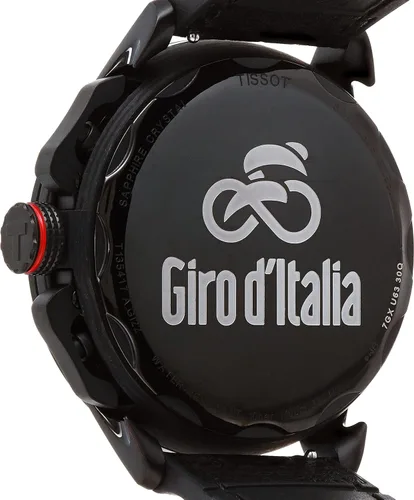 Vista 4 de Tissot T-Cycling - Caja de acero inoxidable 316L para hombre edición especial 2022 con revestimiento PVD negro reloj de cuarzo compuesto de carbono