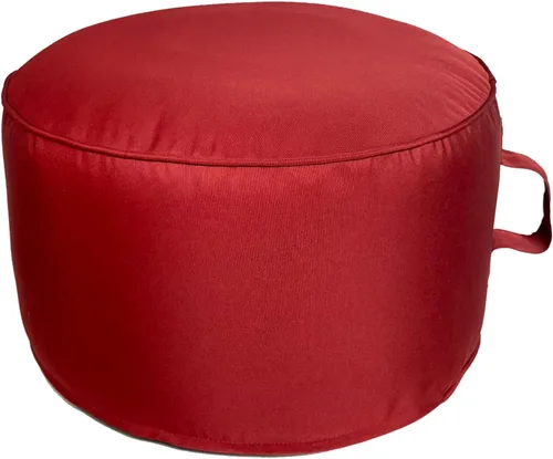 Vista 17 de QILLOWAY Otomana inflable para exteriores para patio, puf redondo impermeable, reposapiés inflable, reposapiés al aire libre para piscina, jardín