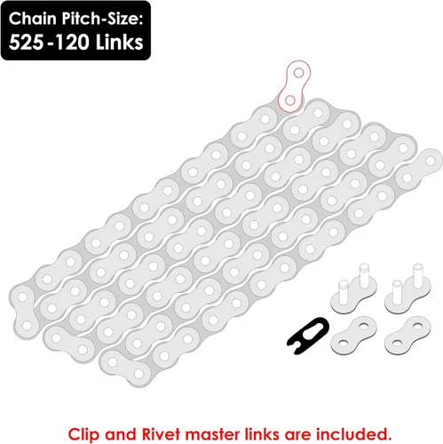 Vista 2 de Caltric Cadena de transmisión azul compatible con Honda Cbr600Ra Cbr600Rr Abs 2007-2018 525-Chain