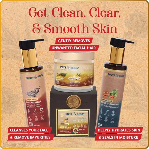 Vista 8 de ROOTS AND HERBS Limpiador de espuma para la piel, lavado facial para mujeres y hombres, lavado facial Royal Silver Indulgence con hierbas