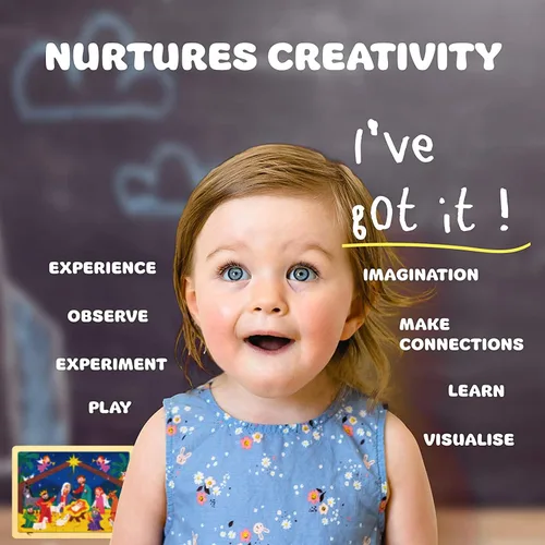 Vista 7 de Nativity Scene Kids - Rompecabezas de 24 piezas para niños de 3