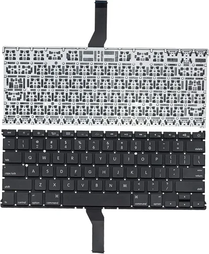 Vista 2 de Teclado (inglés de EE. UU.) + kit de tornillos de repuesto para MacBook Air de 13 pulgadas A1369 (mediados de 2011) A1466
