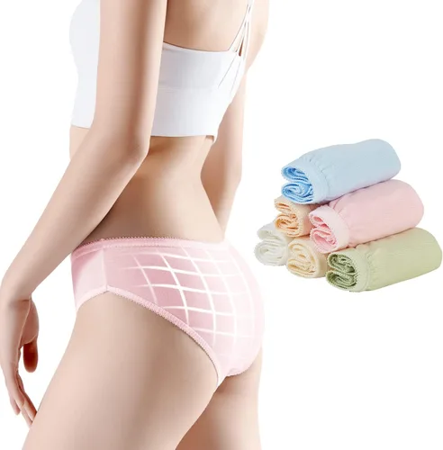 Vista 2 de Women's Disposable Underwear For Travel Colorful Cotton Panties Ladies Briefs Hotel Spa Hospital Stays Emergencies