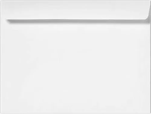 Vista 26 de LUXPaper Sobres para folletos de 9 x 12 Blanco brillante Texto de 28 libras Cantidad de 250 unidades 28 libras. Blanco brillante