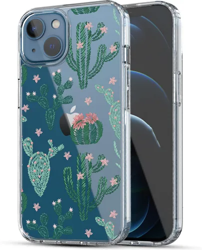 Vista 11 de RANZ Compatible con Funda para iPhone 13, Serie Anti-Arañazos y a los Golpes, Carcasa Protectora de TPU y PC Transparente para iPhone 13 (6.1")