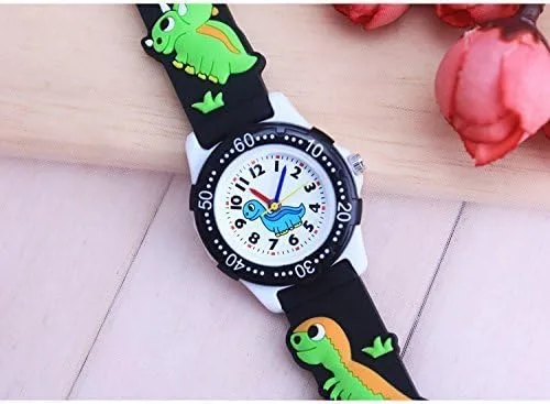 Vista 8 de ele ELEOPTION Kids Watch for Girls Boys Analog Watch, Waterproof Toddlers Digital Watch 3D Cute Cartoon Silicone Strap Watches for Kids Birthday Gift