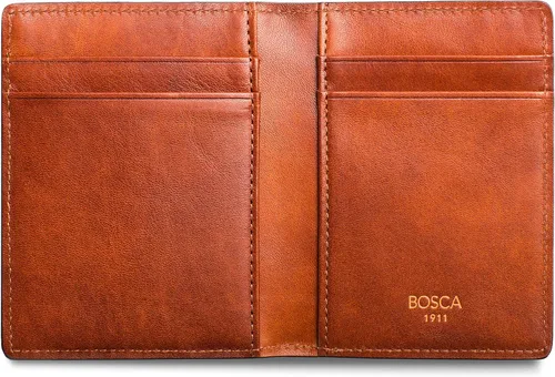 Vista 4 de Bosca - Cartera de piel italiana con cierre magnético para hombre
