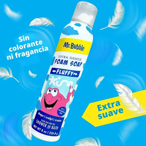 Vista 3 de Mr. Bubble Jabón de espuma extra suave, sin fragancia, para manos y cuerpo, 8 onzas, paquete de 6