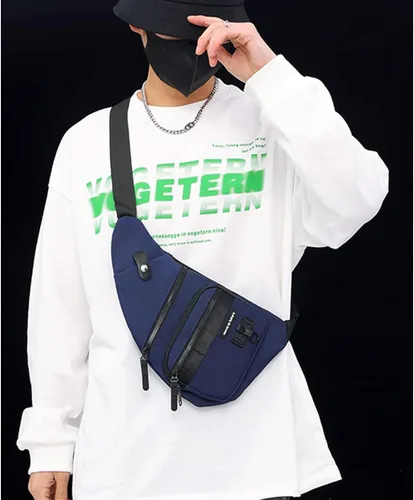 Vista 7 de Qidelong Bolso bandolera antirrobo cruzado en el pecho, mochila de hombro para mujeres y hombres, bolsa de bolsillo personal ligera para senderismo