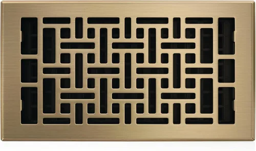 Vista 18 de Decor Grates Registro de suelo oriental AJH212-RB, 2 x 12 pulgadas, acabado de bronce frotado