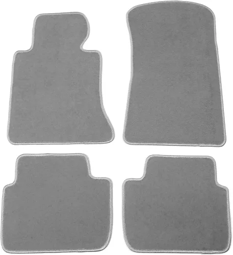 Vista 10 de IKON MOTORSPORTS, Alfombrillas de Piso Compatibles con BMW Serie 3 E46, 1998-2006 Ajuste de Fábrica Beige de Nylon Delanteras y Traseras