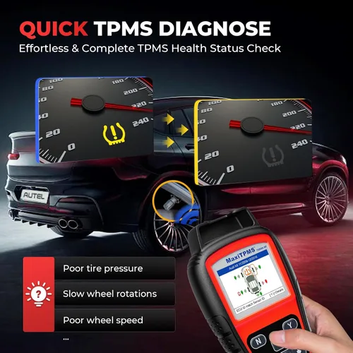 Vista 6 de Autel MaxiTPMS TS508WF TPMS Herramienta de programación, WiFi 2026 Ver. de TS508 TS501 Pro TS408S, sensores TPMS Program Autel (315/433MHz), TPMS