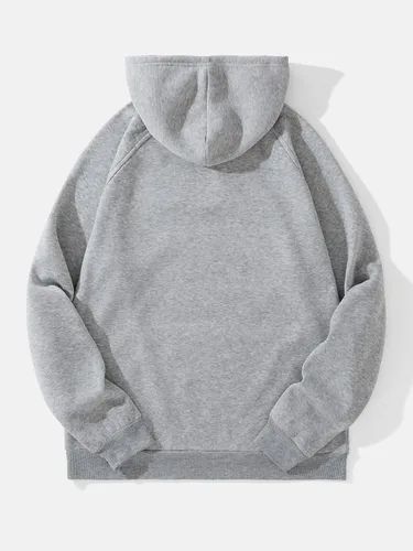 Vista 2 de SHENHE Sudadera con capucha de manga larga con estampado de letras gráficas para hombre