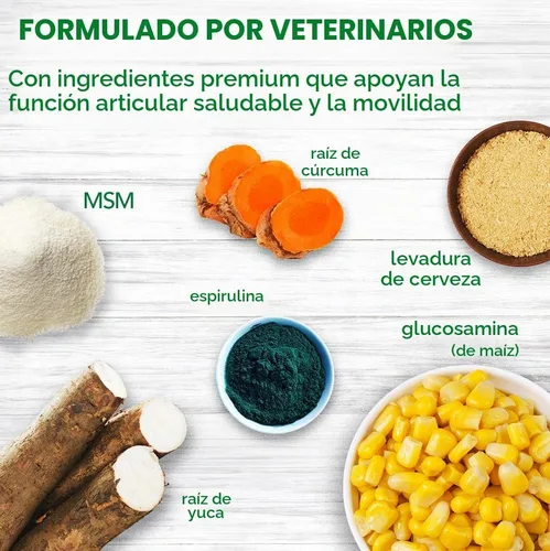 Vista 4 de Suplemento avanzado para caderas y articulaciones de perro Vet's Best, 90 comprimidos masticables