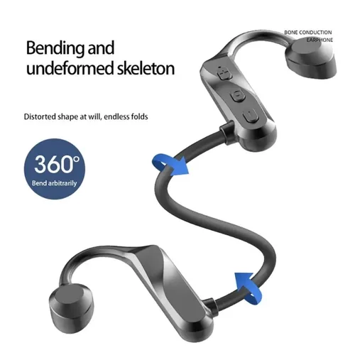 Vista 3 de Auriculares inalambricos deportivos de conducción ósea con Bluetooth
